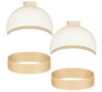 2 diademas de silicona antideslizantes + redecilla de nailon transpirable | Sujetapelucas ajustables transparentes y color piel para mujeres y hombres, sujeta pelucas largas y cortas todo el día