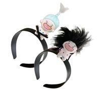 2 diademas divertidas sin dientes para el pelo, horquillas para fiestas, cosplay, tocado