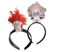 2 diademas divertidas sin dientes para el pelo, horquillas para fiestas, cosplay, tocado