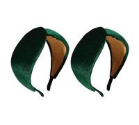2 diademas elegantes y aterciopeladas con banda ancha para múltiples ocasiones, accesorio de moda para fiestas
