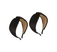 2 diademas elegantes y aterciopeladas con banda ancha para múltiples ocasiones, accesorio de moda para fiestas