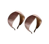 2 diademas elegantes y aterciopeladas con banda ancha para múltiples ocasiones, accesorio de moda para fiestas