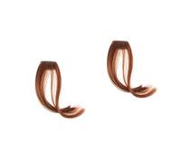 2 diademas para mujer, con borde de aire, para orejas de cachorro, de pelo sintético Turneric, extensiones de pelo sintético, flecos para el pelo, flecos de aire, borla, brillo de
