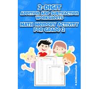 2-Digit Addition and Subtraction Worksheets - Math Memory Activity for Grade 2: Matching Activity for Kids - Match the Correct Answer - Matching Sums and Differences for Classroom and Homeschool Use