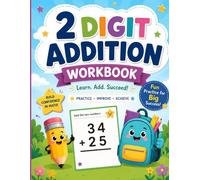 2 Digit Addition Workbook Math Practice No Regrouping: Adding Practice Problems No Carrying