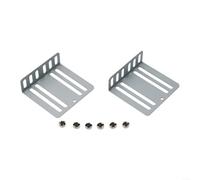 2 Din Autoradio Einbaurahmen Metall Halterung für MP5 DVD CD Player Montage Kit Silber 70x75x24mm mit 8 Schrauben Zubehör für Fahrzeug Audio System Installation Paar