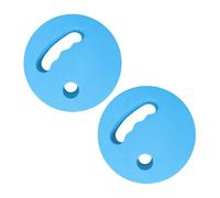 2 discos de ejercicio acuático para piscina, paletas de espuma EVA para entrenamiento de natación, adultos y niños, 7.09 x 7.09 x 1.18 pulgadas, color azul