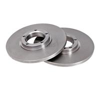 2 Discos de Freno A.B.S. Tipo Sólido Ø 254 mm Grosor 14,3 mm para FORD FIESTA