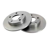 2 Discos de Freno Completo No Ventilado Ø 245MM 10MM A. B. S. para Entre A. Audi