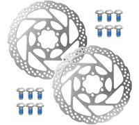 2 discos de freno de bicicleta para bicicleta SMRT 56 S 160 mm 6 agujeros para BRM 485 estándar con 12 tornillos, 160 mm