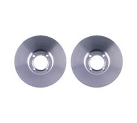 2 Discos De Freno De Tipo Sólido Ø 55,6 mm 9,6 mm HELLA Para Austin Mini II