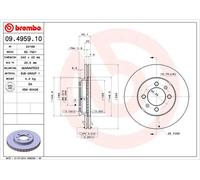 2 Discos De Freno Delanteros 240Mm BREMBO Para AUSTIN MAESTRO Fastback