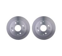 2 Discos De Freno Llena Ø 64,2 Mm 10 Mm HELLA Para HONDA ACCORD