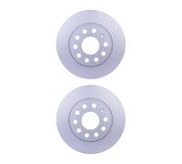 2 Discos De Freno Llenos HELLA Ø 65 mm 10 mm, Audi A3