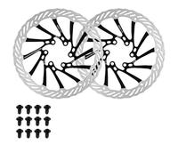 2 Discos De Freno Para Bicicleta Carretera, Resistentes, 160 Mm, 180 Y 203, G3, 6 Pernos, Compatibles Con Shimano Discos de freno para moto(BLACK-180-203MM)