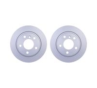 2 Discos De Freno Sólidos HELLA Ø 75 mm 11 mm Para BMW 1er