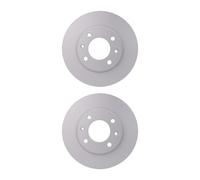 2 Discos De Freno Tipo Sólido Ø 71,1 mm 8 mm HELLA Para CITROËN ZX