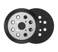 2 discos de lijado para lijadora excéntrica, 125 mm, 8 agujeros, con velcro, disco de apoyo compatible con Mil-waukee 6021-21/6034-21 Rid-gid R2600/R2601 Ryo-bi RS290/RS280