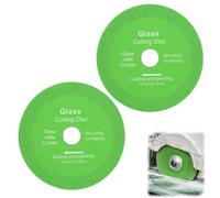 2 Discos para Cortar Cristal y Vidrio 125 mm, Disco Corte Vidrio Radial Ø125×15 mm, Disco de Corte para Vidrio, Cerámica y Porcelánico para Amoladora Angular