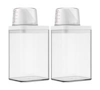 2 dispensador detergente Lavadora,1100ML Vaso medidor Multifuncional Tipo dosificador detergente Lavadora,dispensador detergente,También Puede Utilizarse para almacenar arroz y Otros Alimentos.