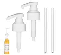 2 dispensadores de bomba compatibles con Monin Coffee Sirop Pump Snap-on Sirop Spender para bomba dosificadora Monin 10 ml dispensador de jabón cabezal de bomba para botellas de 1000 ml reutilizable