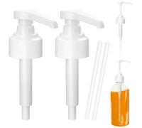 2 dispensadores de bomba para jarabe Monin - Compatible con bomba de jarabe Monin y botellas de 700 ml, 10 ml por Hub, cabezal de bomba reutilizable para café, cerveza casera, cócteles