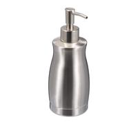 Relaxdays 2 dispensadores jabón inox 400ml plata plata