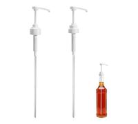 2 dispensadores de jarabe, bomba dosificadora de jarabe de 1 L, para jarabe de Monin, sin azúcar, café, avellana, botellas de café, naranja, para botellas de jarabe (700 ml + 1000 ml)