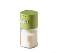 2 dispensadores de sal de vidrio de 0,5 g, tarro de cocina con control de presión