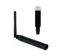 2 DMX Inalámbrico 1 Receptor Hembra y 1 Transmisor Macho Control 2.4G para Dfi DJ Versión Corta para Led Stage PAR Enchufe UE