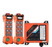 2 Doble Velocidad 8 canales 12V 24V 48V grúa industrial inalámbrica de radio de control remoto para polipasto eléctrico de cadena puente grúa de camiones 2 Transmisores y receptor