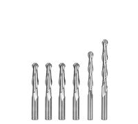 2 Edge Ball Nose Carbide End Mill CNC Cutter Router Bits Spiral Milling Tool 4mm-6mm Shank (Size : 6 * 28 * 50)