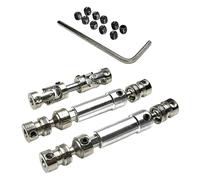 ＡＷＨＡＯ 2 Ejes de Transmisión, Ejes Delantero Y Trasero, Piezas de Eje, Aleación de Acero Y Aluminio, Eje de Transmisión Central CVD de Metal para Coche RC, Plata