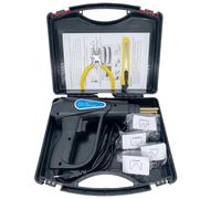 2 em 1 soldagem de plástico Máquina de soldadura de plástico de 70 W, pistola soldadora de plástico, kit de reparación de parachoques de coche con 200/600/1000 grapas calientes(Gun with 600)