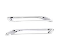 2 Embellecedores De Fibra De Carbono Cromados Para Faros Antiniebla Traseros De Coche ABS Para Toyota RAV4 2019-2024 Accesorios Exteriores Para Coche MENSUNUBNM(Chrome)