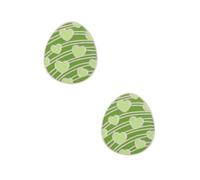 2 emblemas de huevo de Pascua para coche, diseño de corazón colorido, emblema de vinilo 3D, impermeable, apto para camión, coche, motocicleta, casco, portátiles, ventanas, regalos de Pascua (verde)