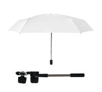 2 En 1 90 Cm Corriente Agrandado Parasol UPF50+ Paraguas Para Cochecito Ajustable Para El Cochecito De Parasol Infantil Con Rango De Abrazadera De Abrazadera 1.8~3cm 50% Plegable 6-monstrama De Plás