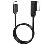 2 en 1 AMI Música Interfaz Tipo C Cable Auxiliar de Carga para A3 / A4 MMI 3G + Sistema para 17 17 Pro 17 Pro MAX Air 16 Pro 16 Pro MAX 15 15 Plus 15 Pro Google