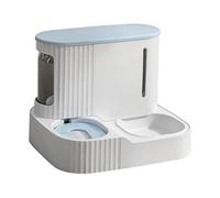 2 en 1 Automatic Cat Alimentador y Waterer, Dry Food Dispenser, 12 pulgadas Integrated Station with Detachable Build, Fed Pet Buffet, Función Gear with Modern Style, Vacation Alimentador para Kittens