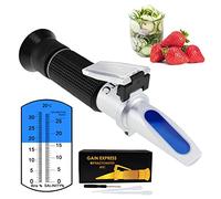 2-en-1 Brix Refractómetro De Salinidad Dual Scale 0-32% Brix Y 0-28% De Salinidad Con ATC Cloruro De Sodio En Alimentos Sal Agua De Mar Brine Cervezas Frutas Líquido De Corte