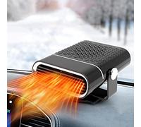 2 En 1 Calefacción/refrigeración Parabrisas, 150W Portátil Coche Calentador, Descongelador Con Encendedor De Cigarrillos(Negro,12V)