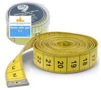 2 en 1 - cinta métrica cm + INCH cinta de sastrería 150 cm en caja de almacenamiento (1x pieza)