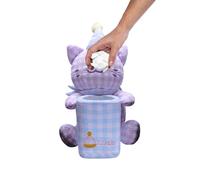 2 en 1 contenedor de toallitas para coche con cesta | 2 en 1 lindo contenedor de toallitas multifuncional - papelera de coche - escritorio mesa de centro de mesa de noche camping viajes vehículo