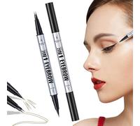 2 en 1 crayon à sourcils, 2 1 stylo à sourcils,Crayon à pour les yeux imperméable | Stylo à double fin à la double avec une pointe de 2 fourchette et un conseil précis, imperméable et dern