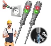 2 en 1 Destornillador Magnético de Alto Par Detector de Electricidad, Herramientas Destornillador Comprobador de Electricidad, Juego de Destornilladores Comprobadores de Voltaje 12V-220V