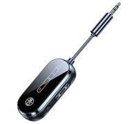 2-en-1 Digital Display Audio Converter 3.5mm para Guitarra Auriculares Computadoras Camiones Adolescentes Teléfonos Inteligentes Viajar Auto Tablets | Receptor Inalámbrico | Transmisor Inalámbrico de