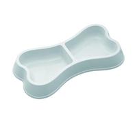 2 en 1 Dog Food and Water Bowls - Non Slip Widened Base Pet Feeding Dish Set, Durable Pet Bowl for Puppy Kitten Indoor Outdoor Travel Crate Kennel Floor Use, 9.45x4.92x1.38 inch