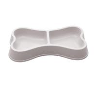 2 en 1 Dog Food and Water Bowls - Non Slip Widened Base Pet Feeding Dish Set, Durable Pet Bowl for Puppy Kitten Indoor Outdoor Travel Crate Kennel Floor Use, 9.45x4.92x1.38 inch