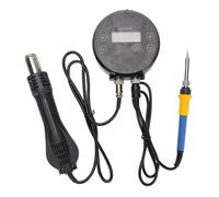 2 en 1 Estación de Soldadura, Pantalla Digital Kit de Estación de Retrabajo de Aire Caliente con 3 Boquillas, Pantalla LCD, Controles Táctiles (Spacnanaivr98ggz1e-11)