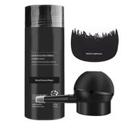 2 en 1 Fibras de Engrosamiento del Cabello, Juego de Polvo de Fibra de Cabello, Polvo de Fibra de Cabello Denso con Bomba Aplicadora, 3 Piezas Corrector de Cabello Adelgazado, Fibras Naturales S-uaves